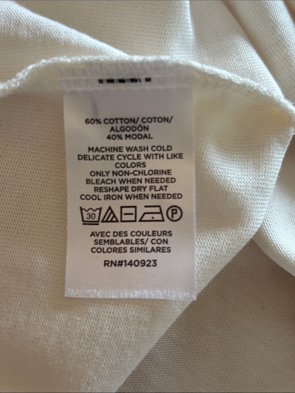 NWT LOFT Cream Mock Neck Oversized Short Sleeve Tee SIZE XL - Picture 7 of 8